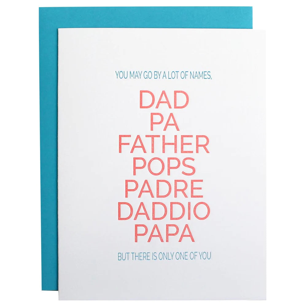 Father By Many Names Card - Curated Home Decor