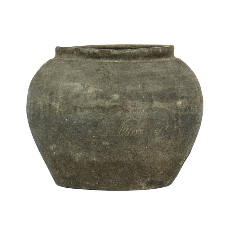 Cunmin Pot 8"  Charcoal - Curated Home Decor