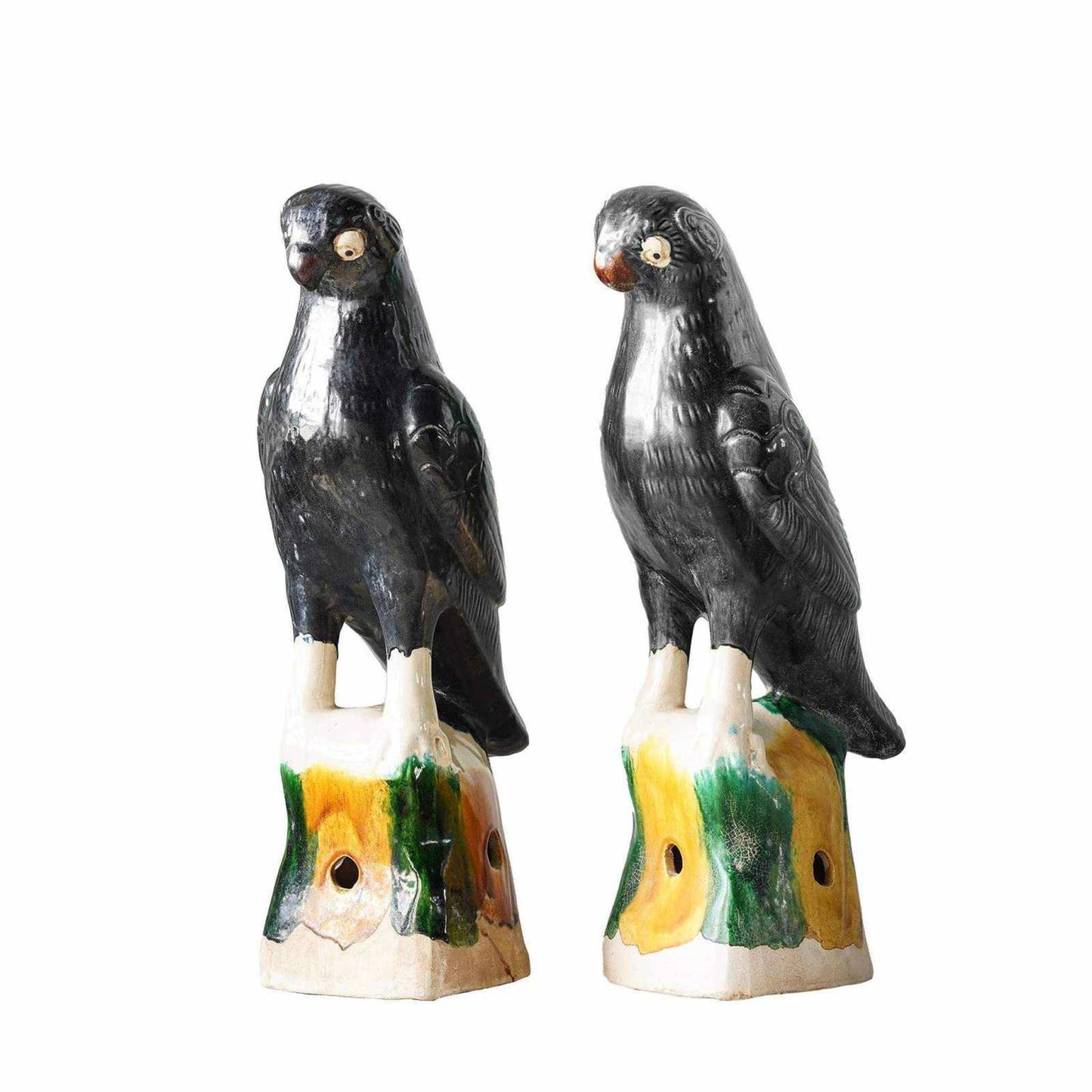 
                  
                    Jingdezhen Hand - Painted Porcelain Bird, Pair - Curated Home Decor
                  
                