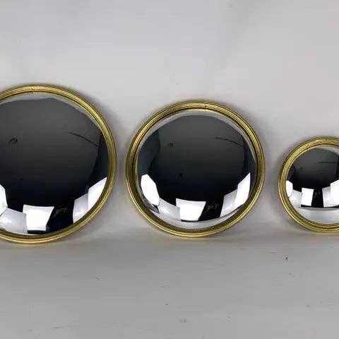 
                  
                    Gold Leaf Metal Bullseye Mirror - Curated Home Decor
                  
                