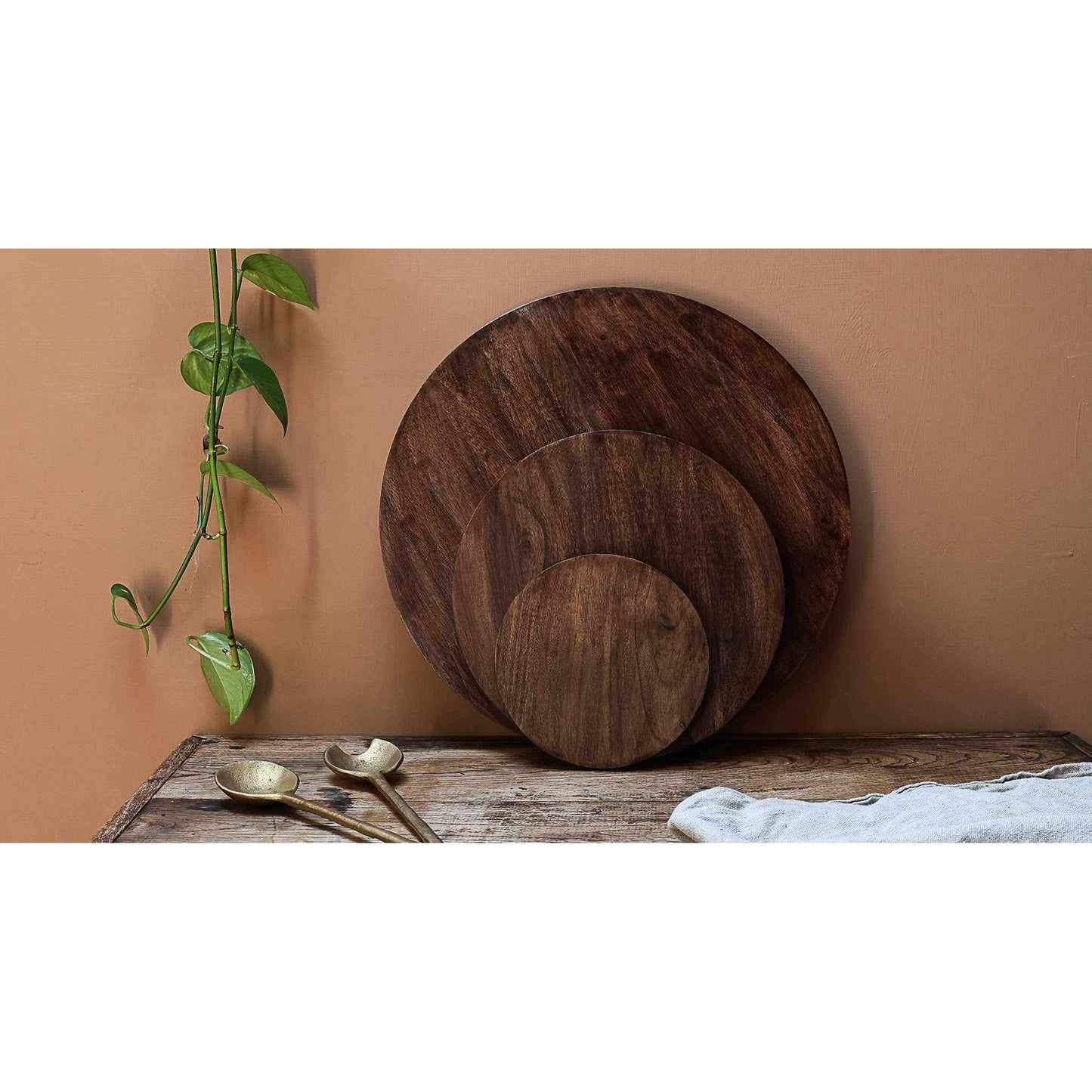 
                  
                    Round wooden serving boards (set of 3) - Curated Home Decor
                  
                