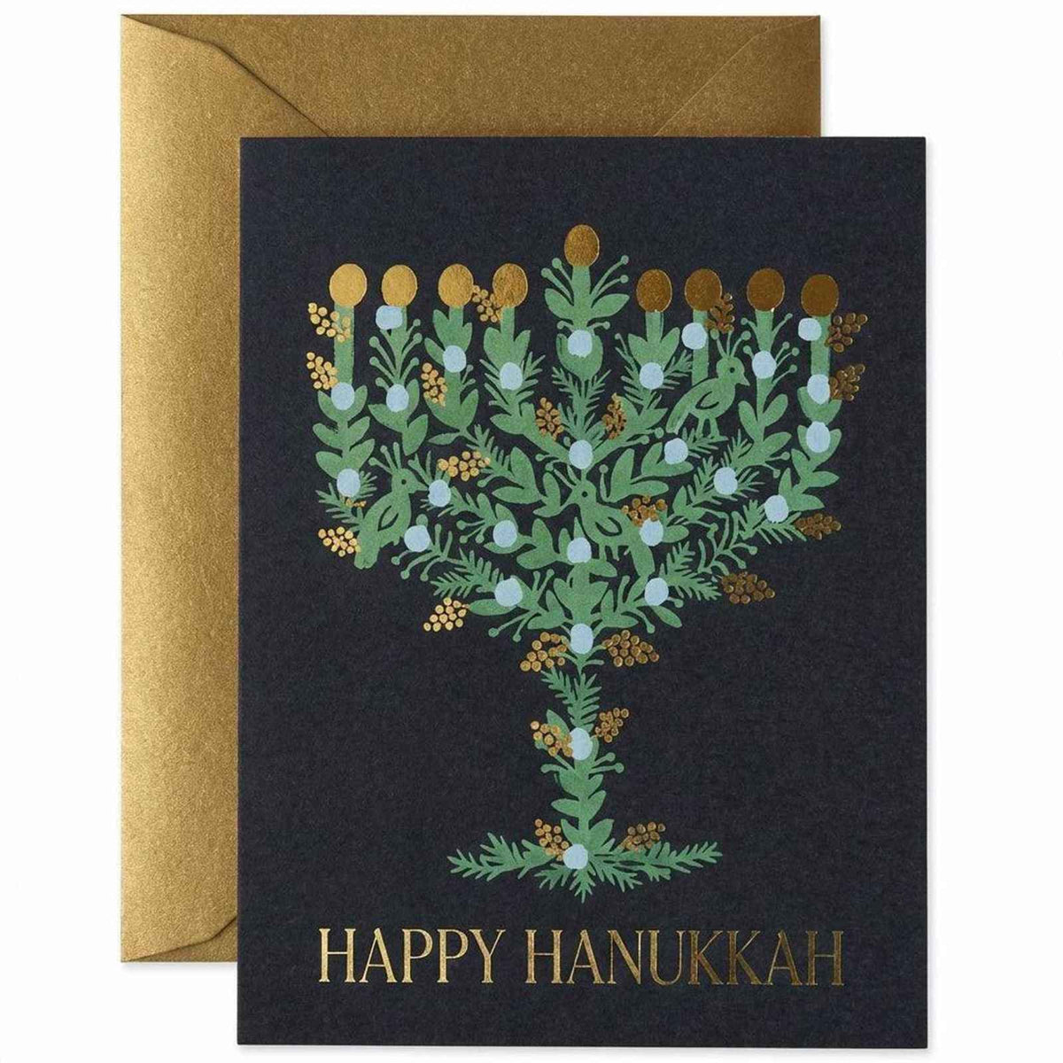 Laurel Menorah card - Curated Home Decor