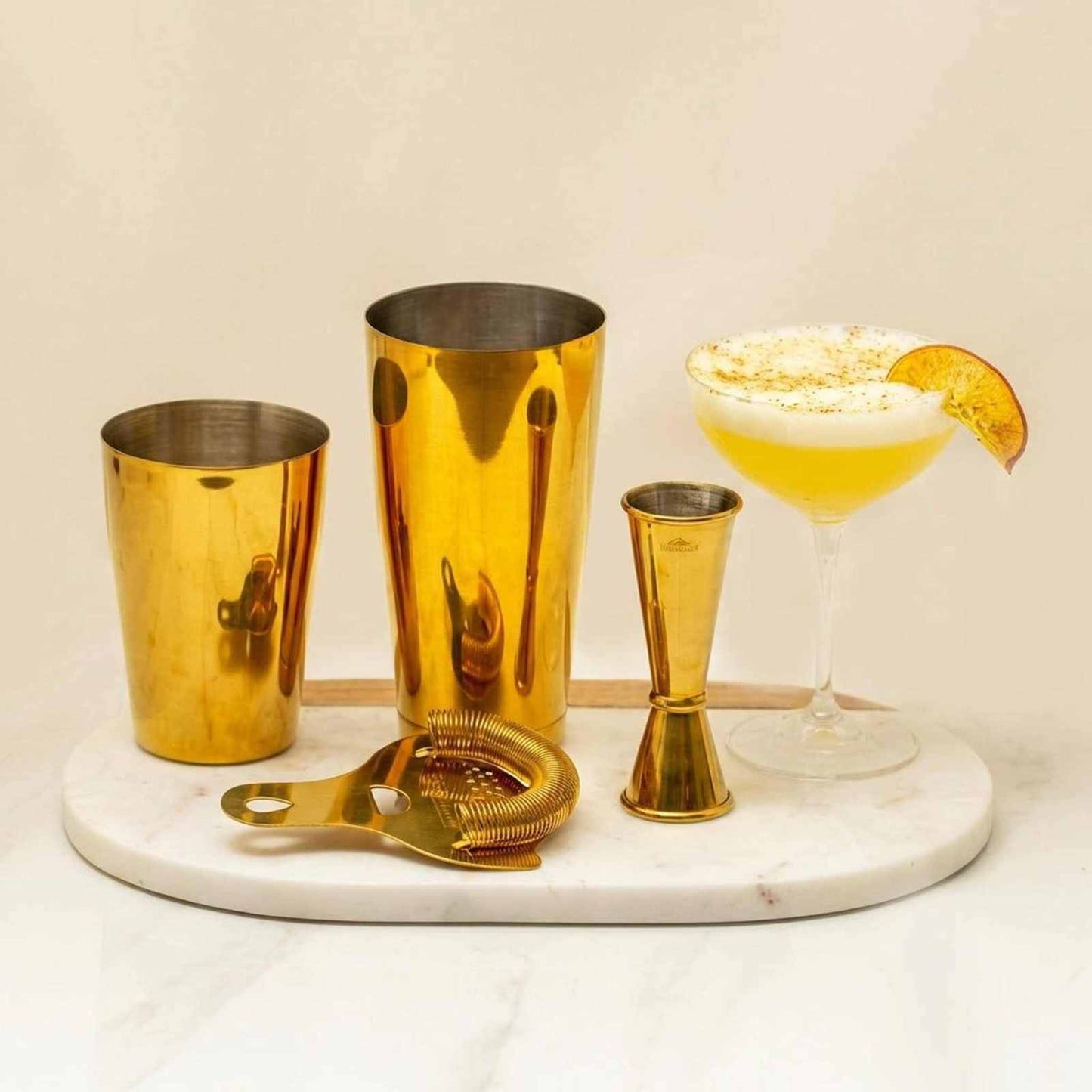 Craft Bar Gift Set (4pc) in Gold - Curated Home Decor