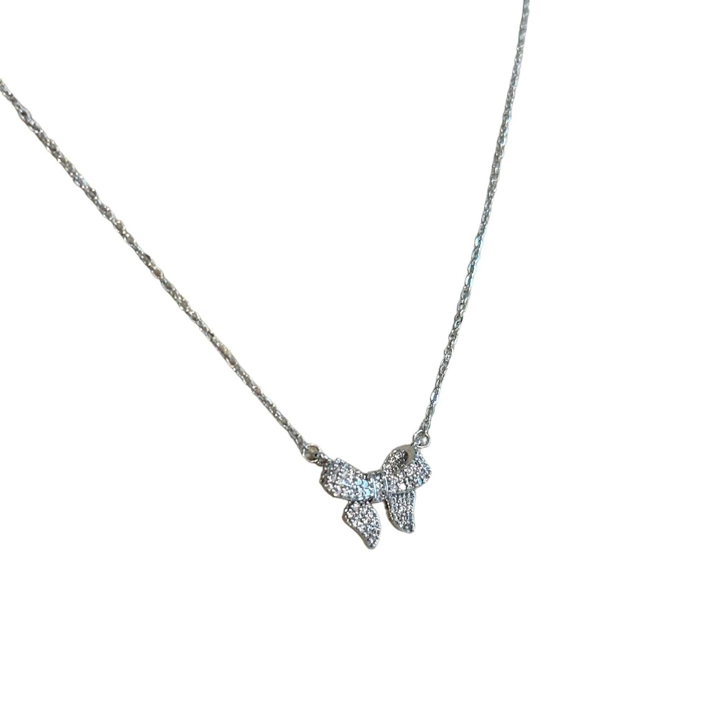 Elegant Classic Bow Necklace with timeless bow design and classic clasp accessory