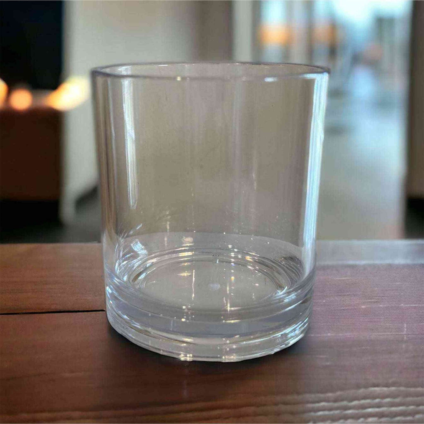 Acrylic clear tumbler plastic outdoor double old fashioned cup 14oz capacity