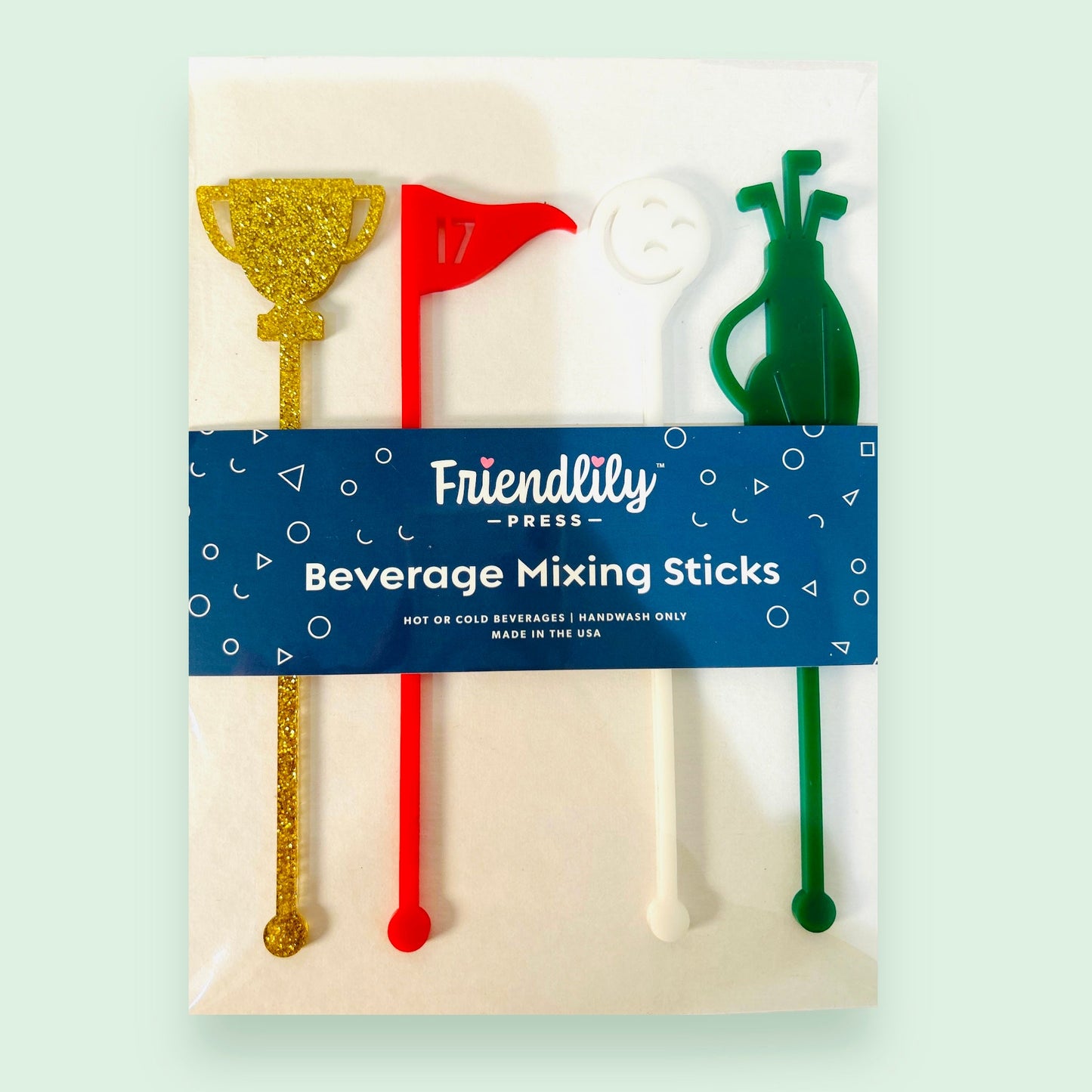 Golf Theme Drink Stirrers 4pc Set - Curated Home Decor