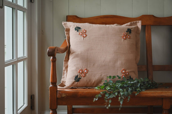 Ada Clare Pillow Cover (Rose) - Curated Home Decor