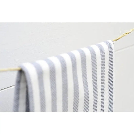 Blue French Striped Dish Towel - Curated Home Decor