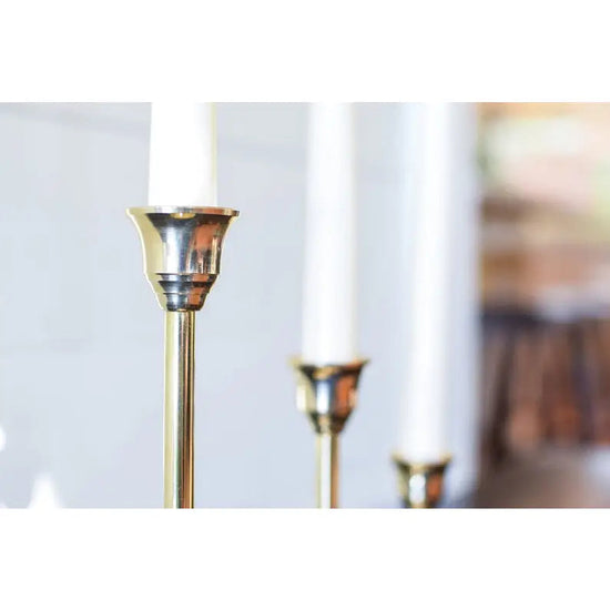 Brass Candlesticks in 3 Sizes - Curated Home Decor