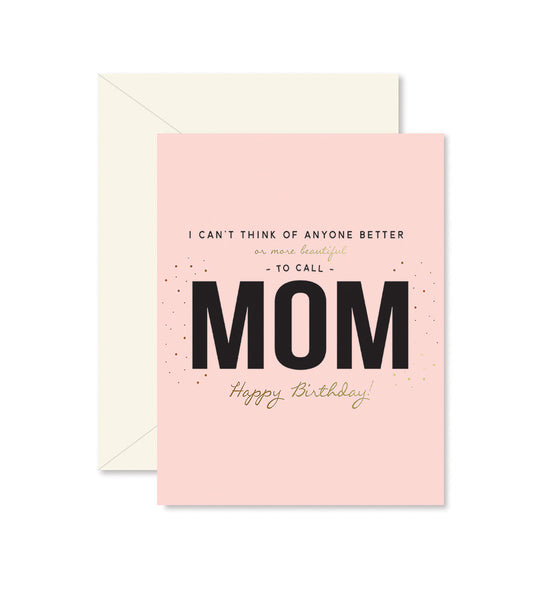 Beautiful Mom Birthday Greeting Card - Curated Home Decor