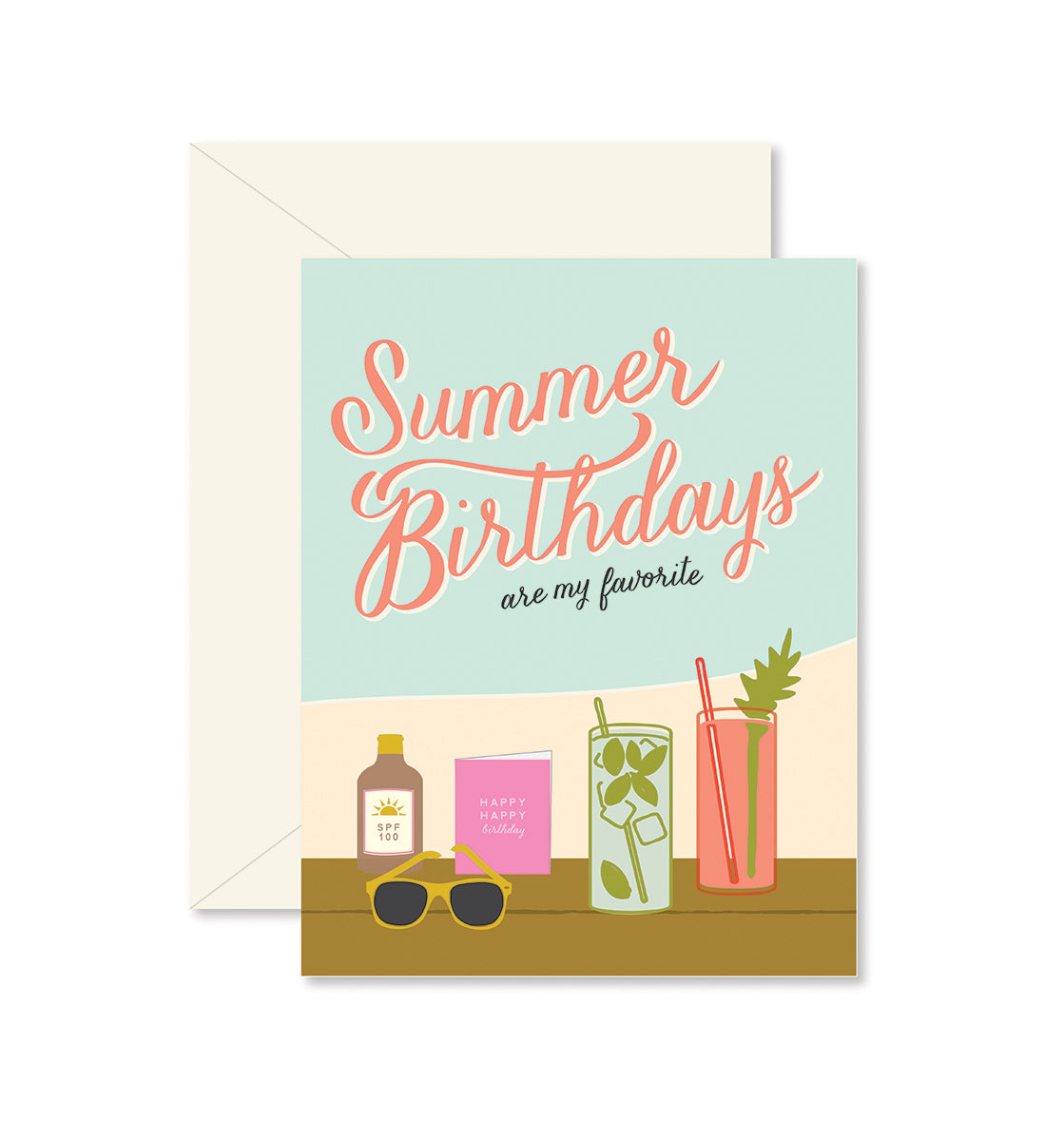 Summer Birthdays Greeting Card - Curated Home Decor