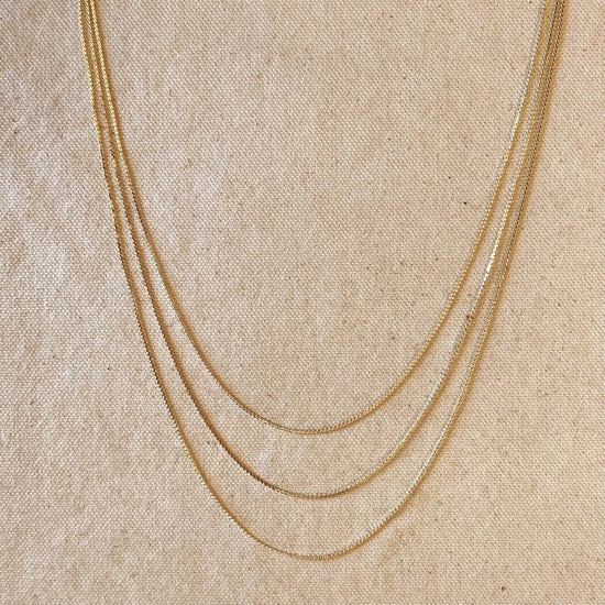 18k Gold Filled Dainty Chain Necklace - Curated Home Decor