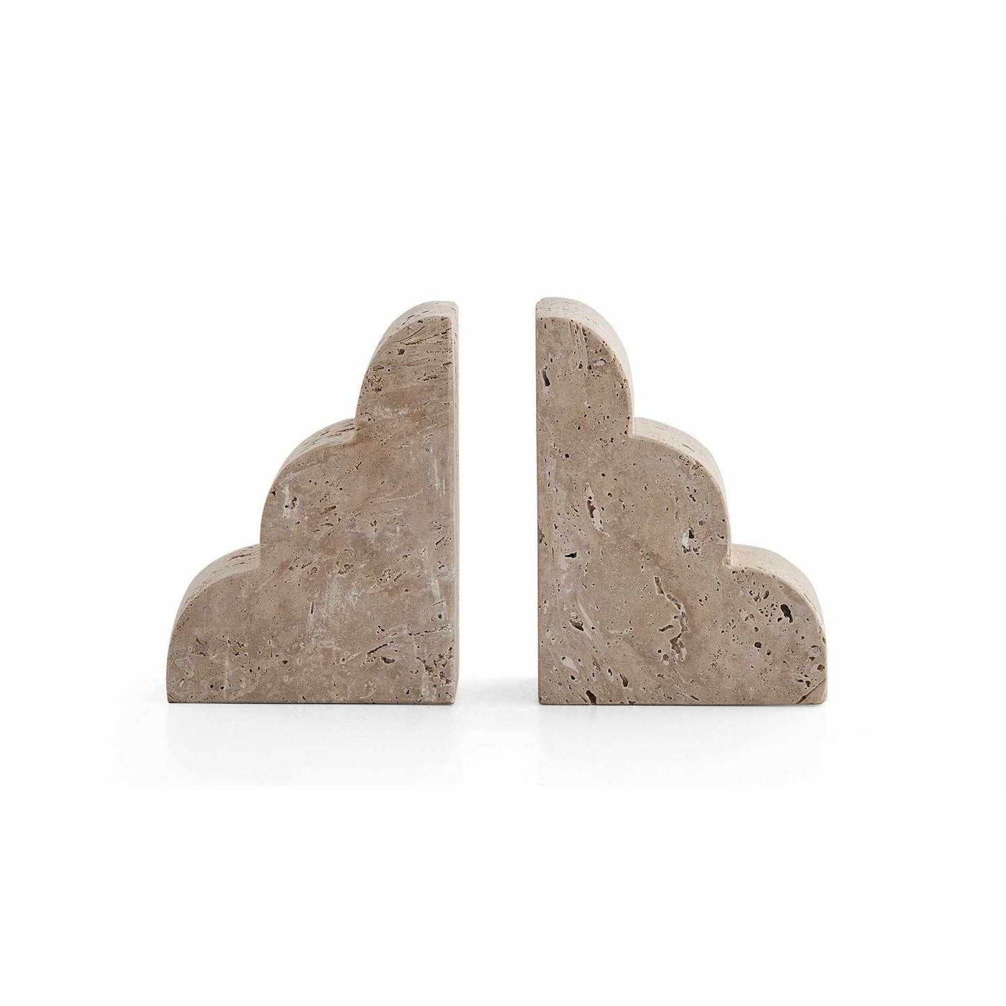 
                  
                    Set of 2 Natural Travertine Bookends - Curated Home Decor
                  
                