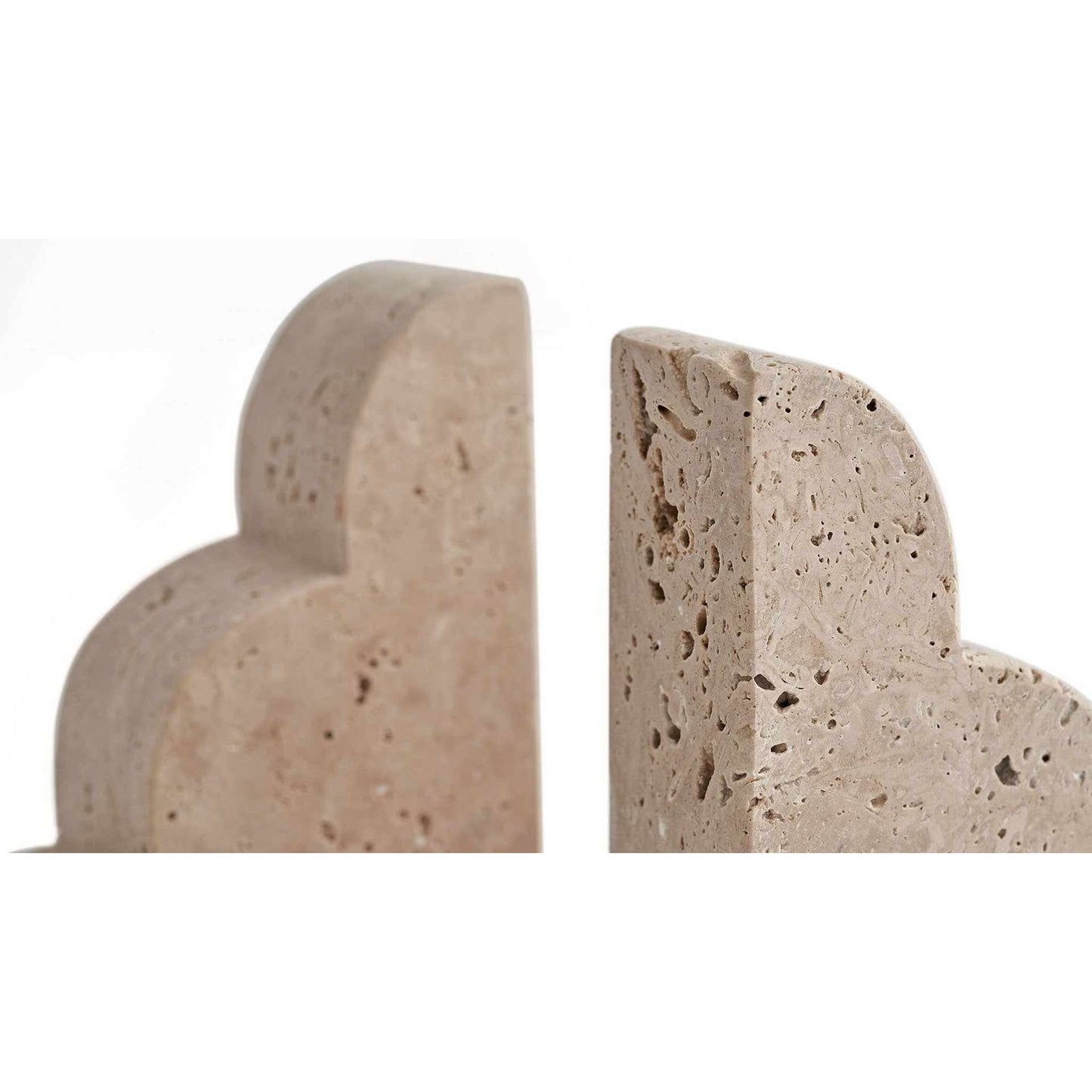 
                  
                    Set of 2 Natural Travertine Bookends - Curated Home Decor
                  
                