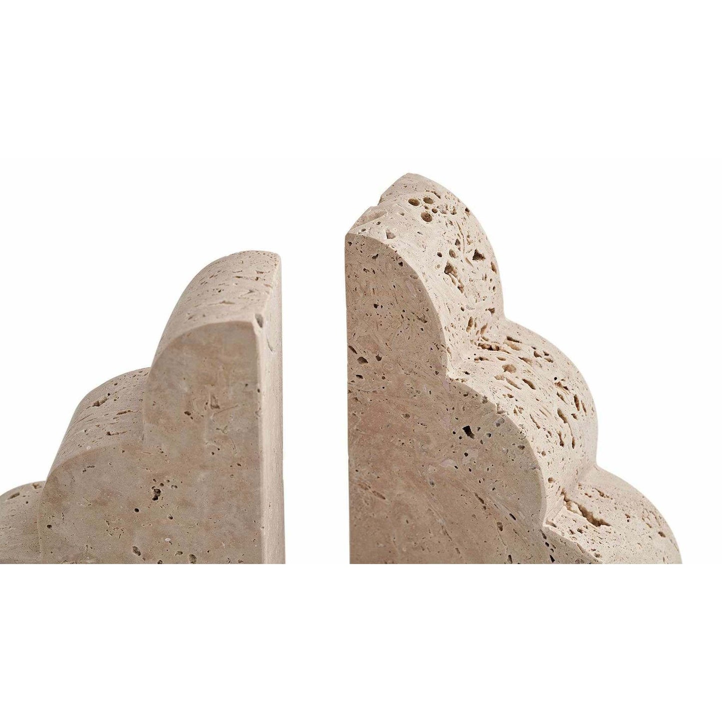 
                  
                    Set of 2 Natural Travertine Bookends - Curated Home Decor
                  
                