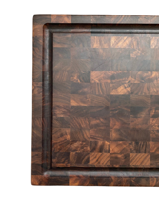 End Grain Walnut Cutting Board - Curated Home Decor