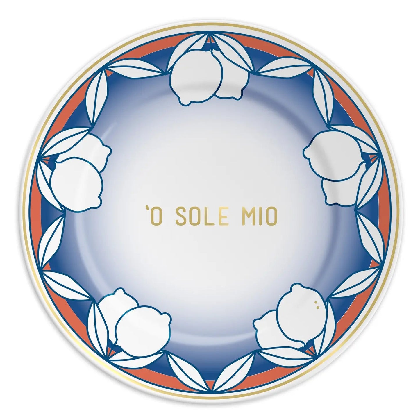 O' Sole Mio Porcelain Plate - Curated Home Decor