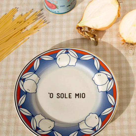 O' Sole Mio Porcelain Plate - Curated Home Decor