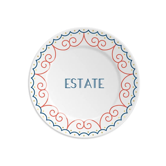 Estate Porcelain Plate - Curated Home Decor