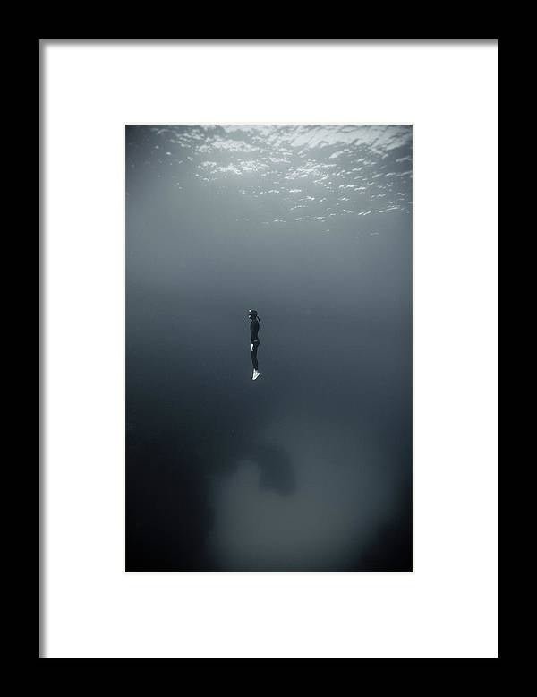 Man In Underwater by Underwater Graphics - Curated Home Decor