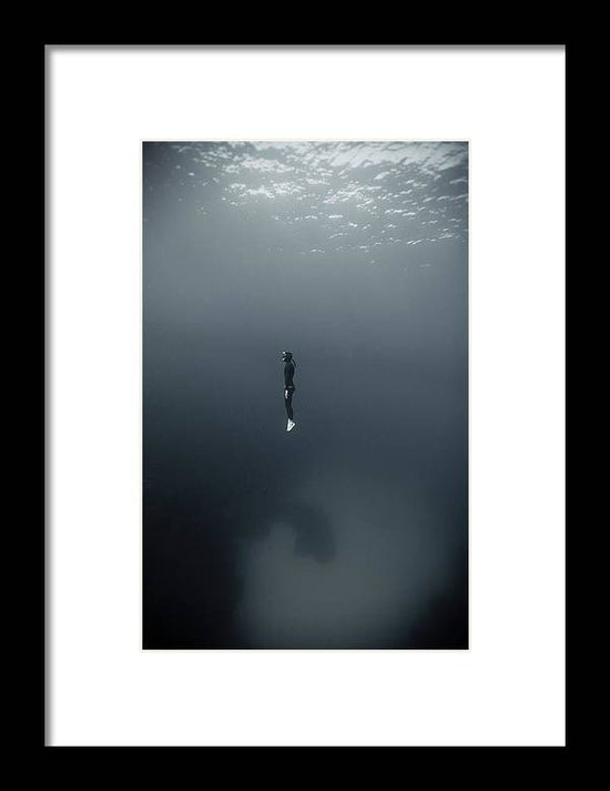 Man In Underwater by Underwater Graphics - Curated Home Decor