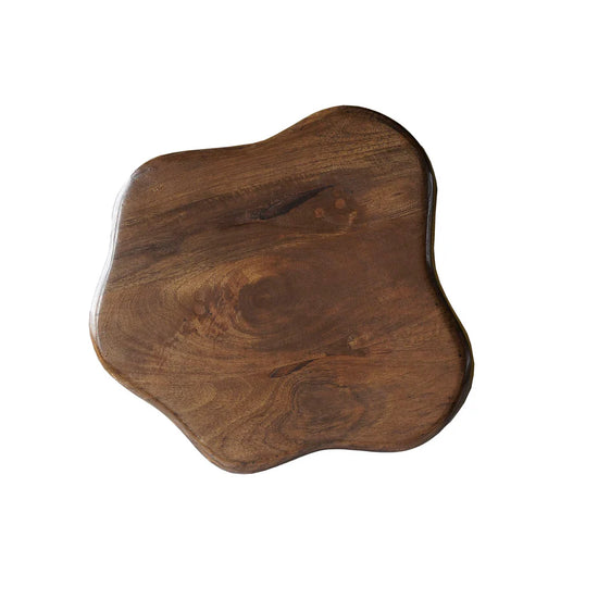 Bobbin Stool – Sculptural Mango Wood Accent Piece