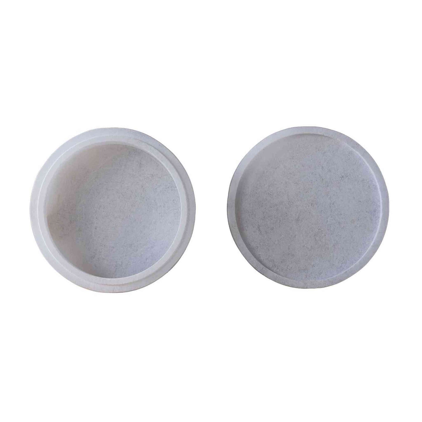 
                  
                    Alabaster Lidded Round Box 6" - Curated Home Decor
                  
                