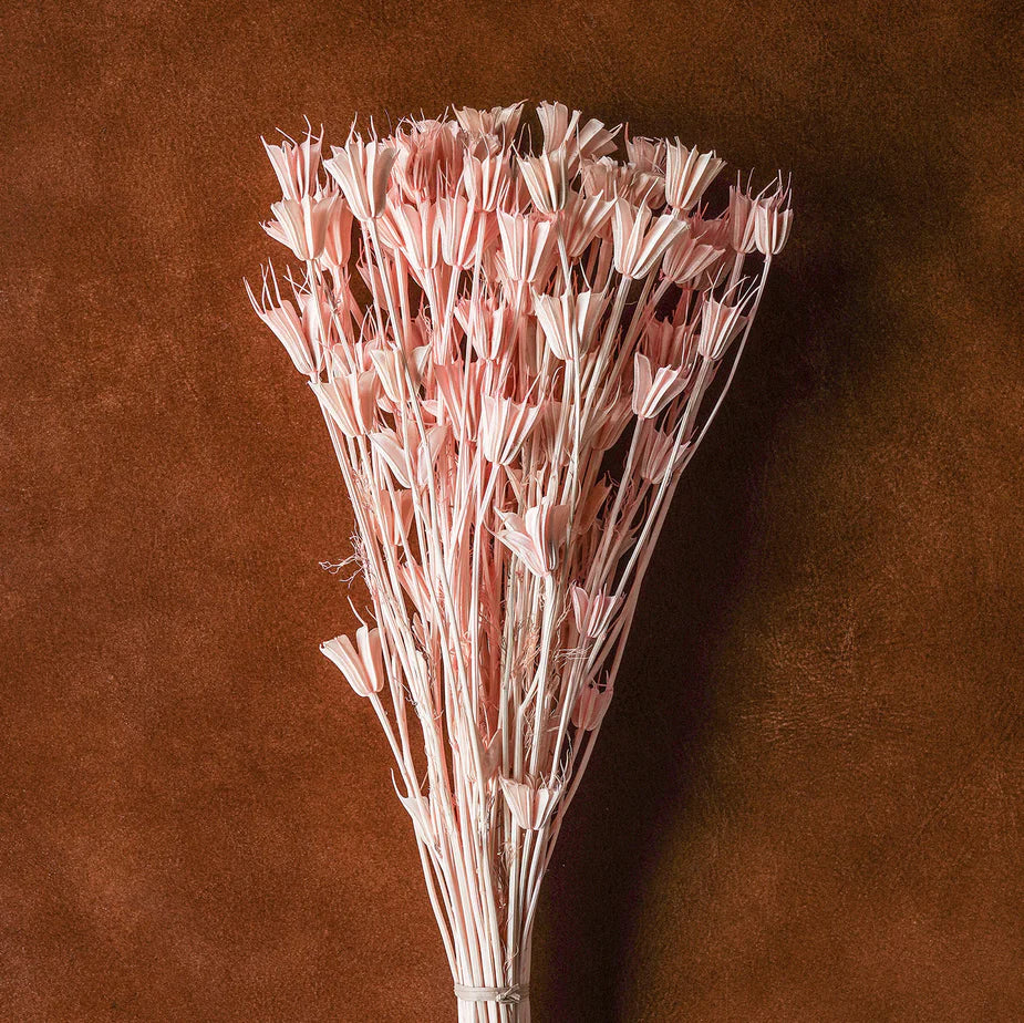 Mixed Dried Grasses and Blush Florals, 20"