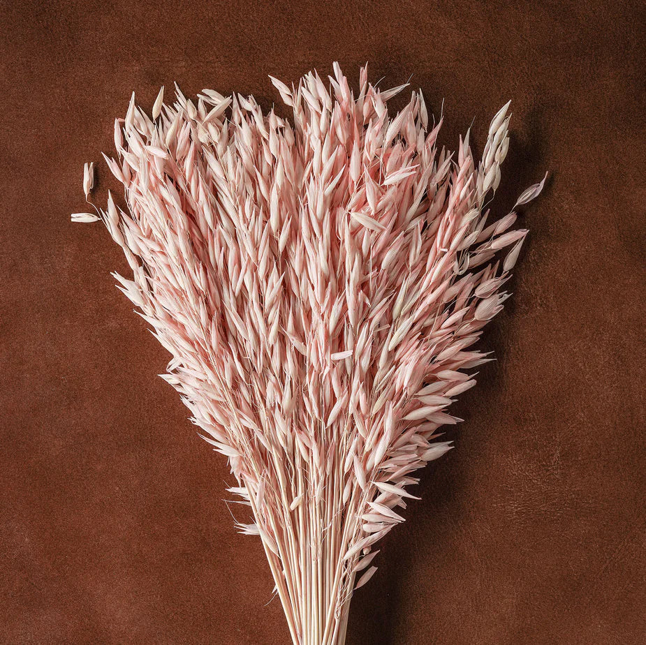 Mixed Dried Grasses and Blush Florals, 20"