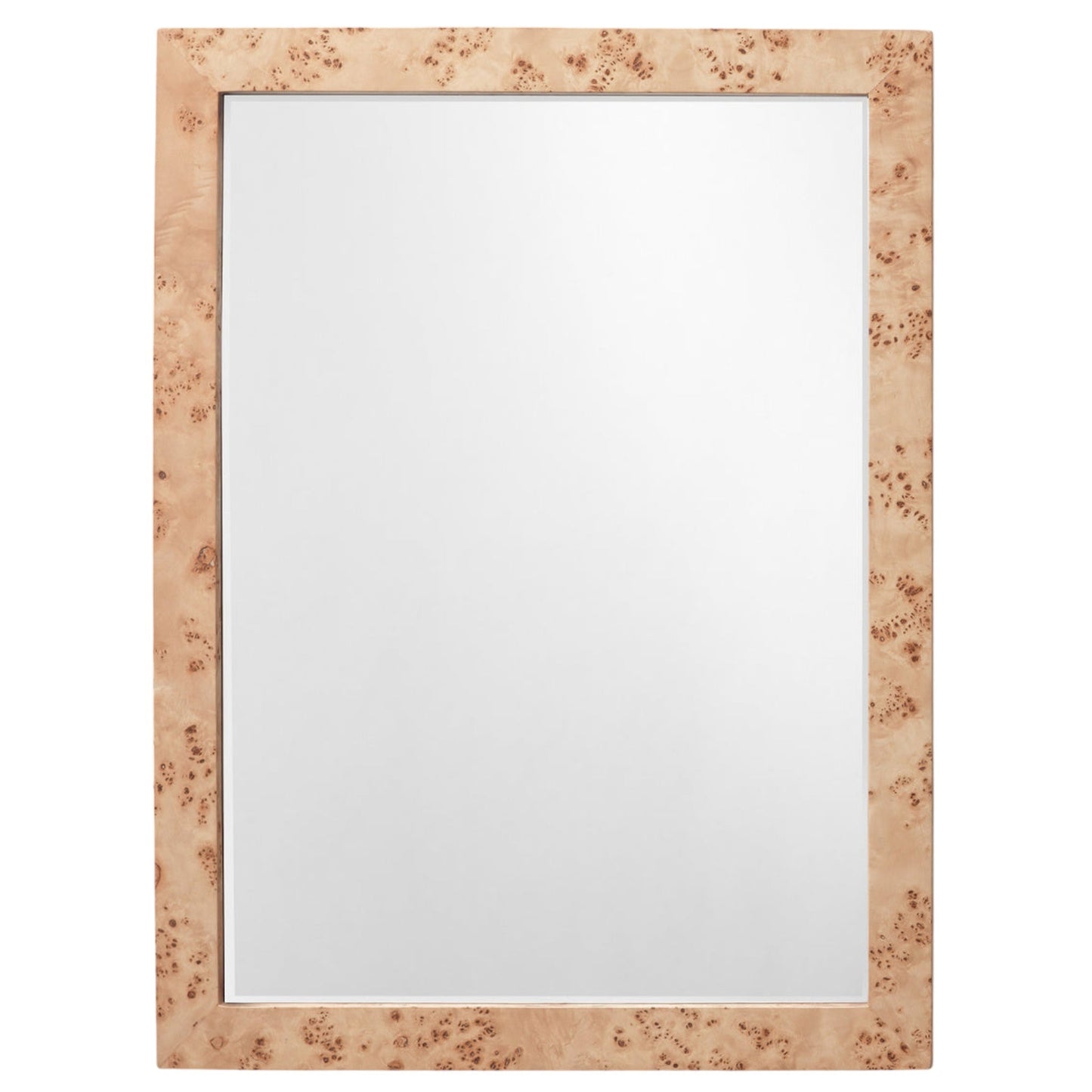 Burlwood Rectangle Mirror - Curated Home Decor