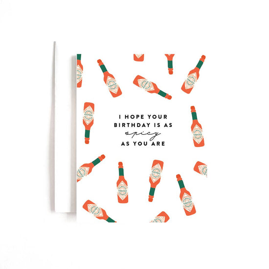 Spicy As You Birthday Card - Curated Home Decor