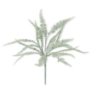 20" Powdered Fern Bush - Curated Home Decor