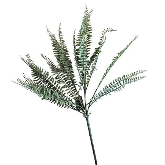 20" Powdered Fern Bush - Curated Home Decor