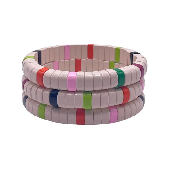 Hampton Cream Rounded Bracelet - Curated Home Decor