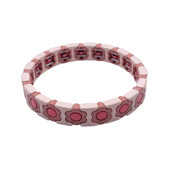 Pinks Floral Bracelet - Curated Home Decor