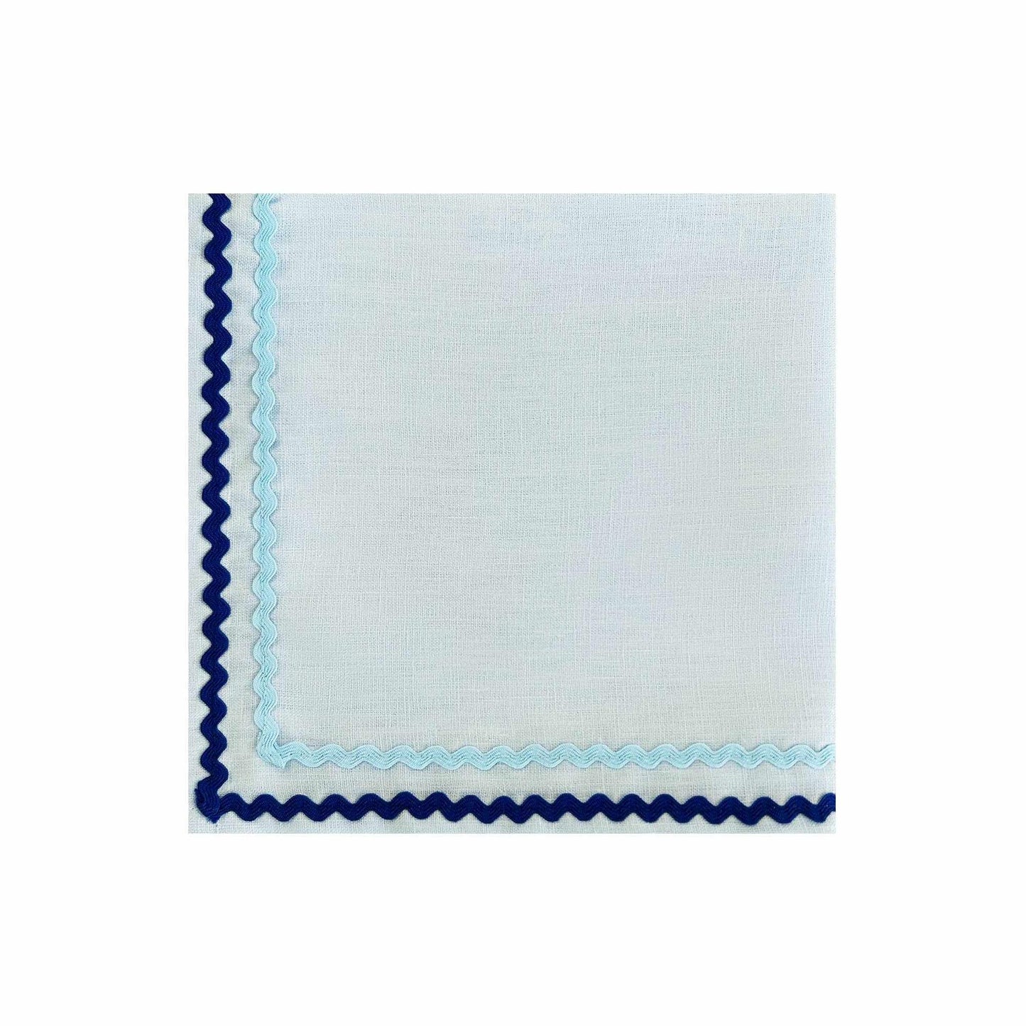 
                  
                    Blue Ric Rac Napkin Set of 2 - Curated Home Decor
                  
                