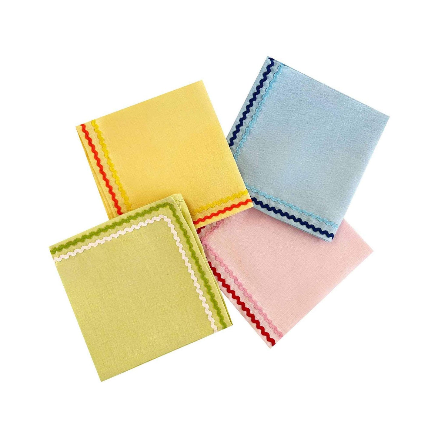 
                  
                    Pink Double Ric Rac Set of Two - Curated Home Decor
                  
                