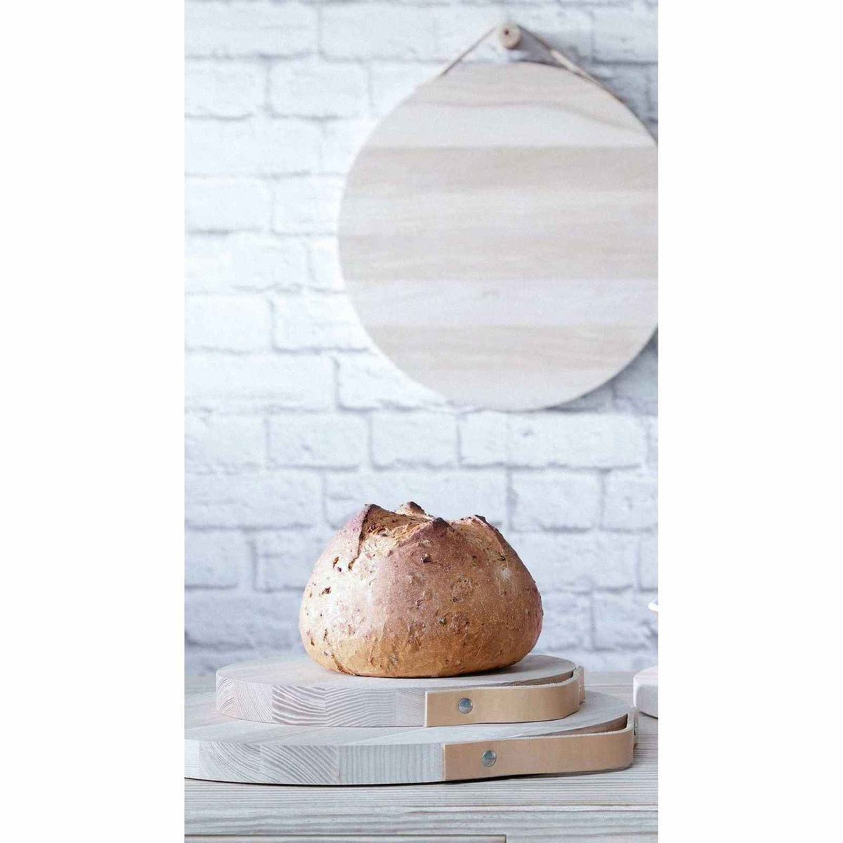 
                  
                    17.75in Utility Board Ash & Leather Handle - Curated Home Decor
                  
                
