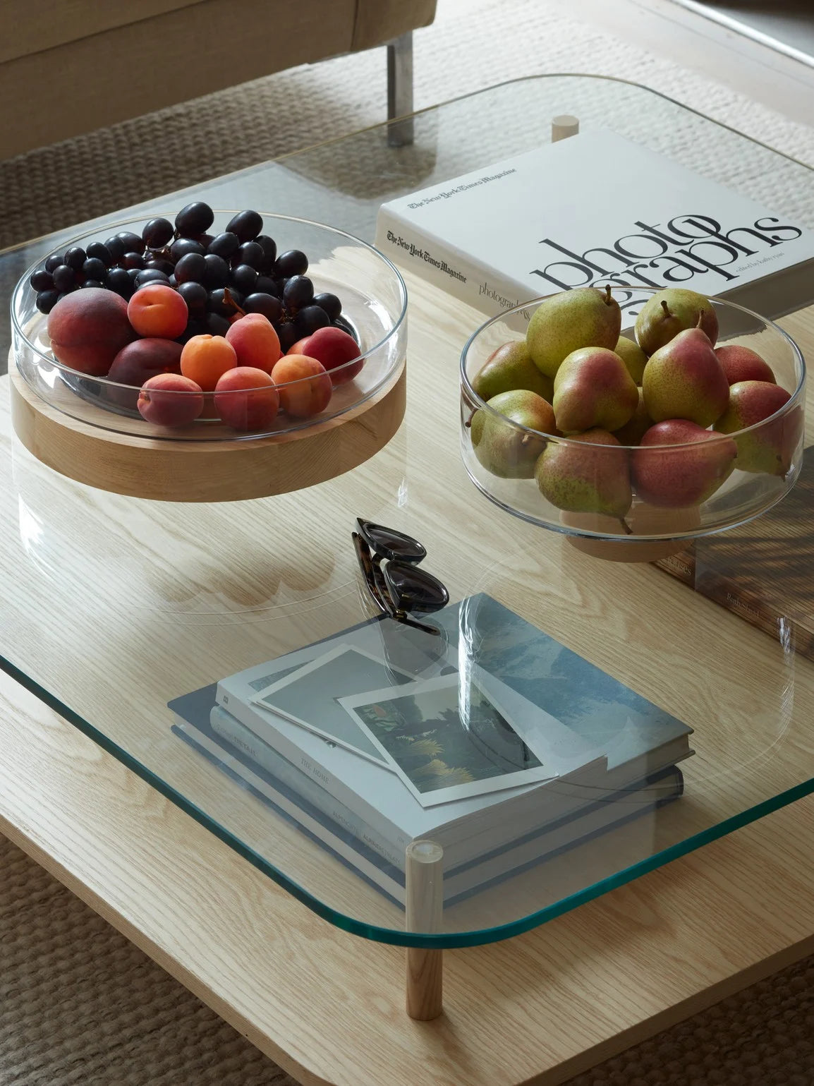 Lotta Pedestal Bowl with Ash Base - Curated Home Decor