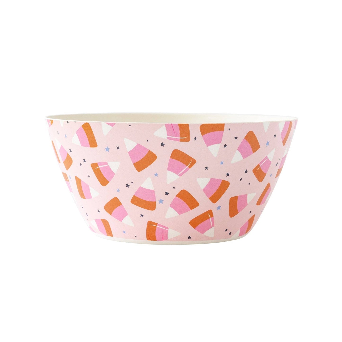 Pink Candy Corn Reusable Bamboo Bowl - Curated Home Decor