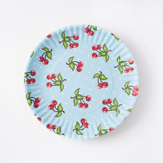 Cherries Melamine Dinner Plates Set of four - Curated Home Decor