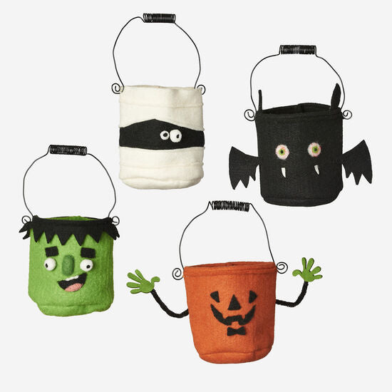 Halloween Treat Character Buckets - Curated Home Decor