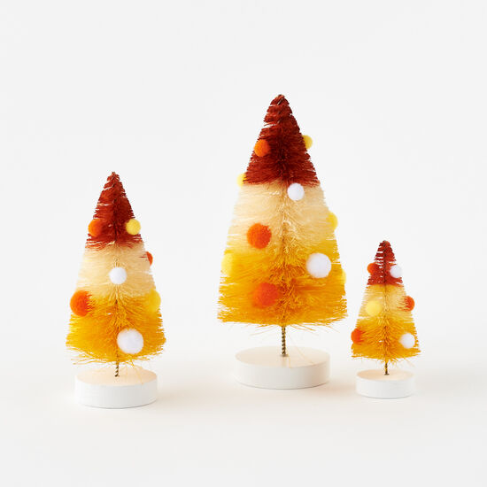 Candy Corn Sisal Tree Set 3 - Curated Home Decor