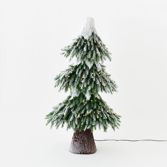 Tiered Snowy Tree - Curated Home Decor