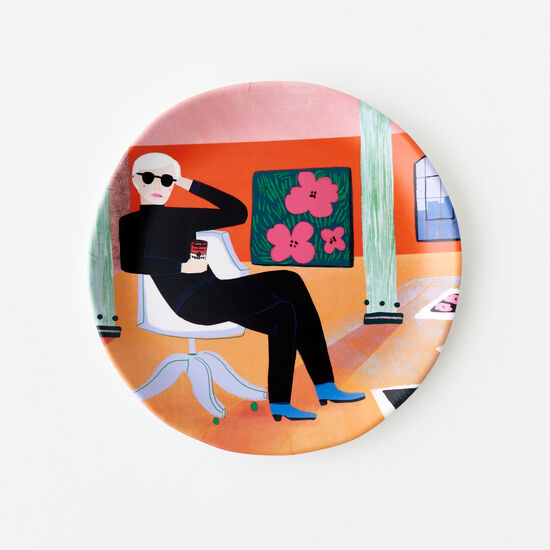 Warhol Melamine Plate and gift box - Curated Home Decor