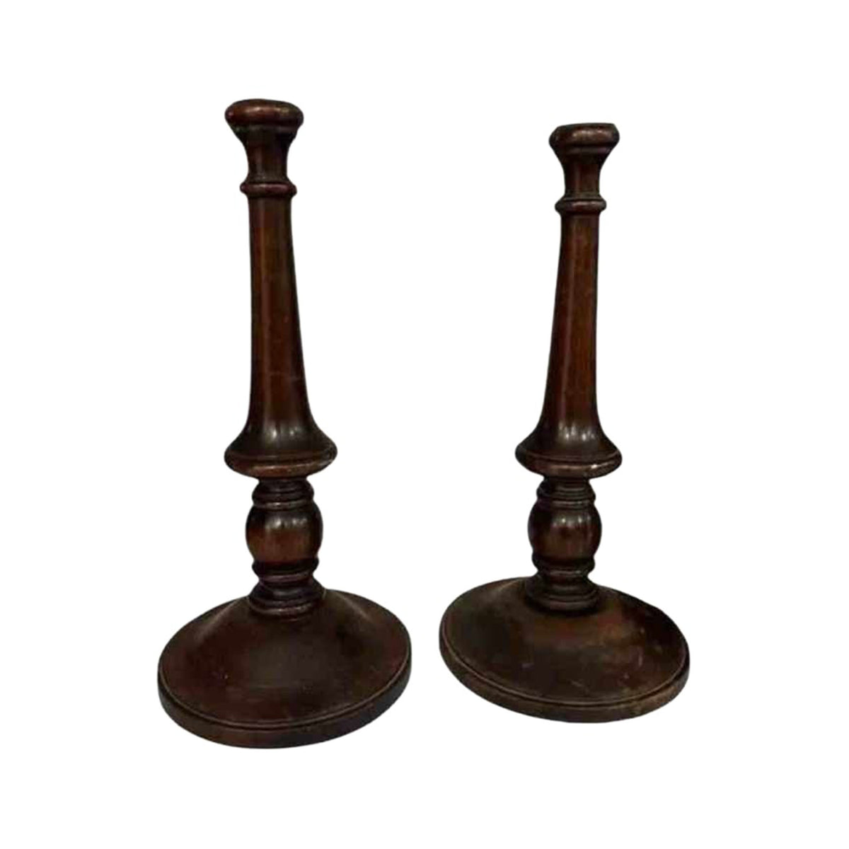 
                  
                    Antique Walnut Candlesticks — Pair - Curated Home Decor
                  
                