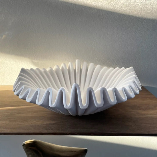 Ruffle decor bowl - Curated Home Decor