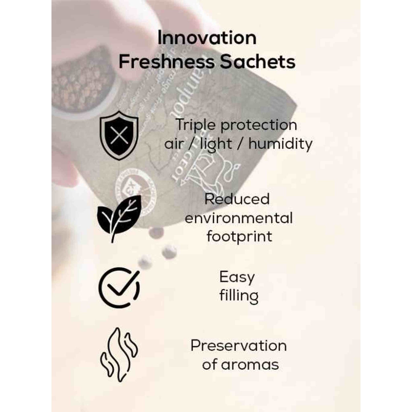 
                  
                    Box of 7 sachets Tan Hoi Black Pepper with triple protection freshness packaging
                  
                