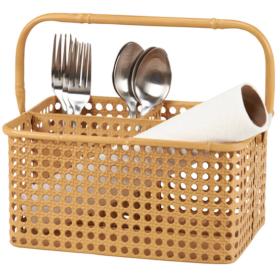 Cane Weave Caddy - Curated Home Decor