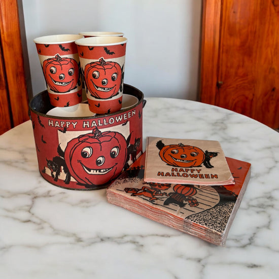 Happy Halloween Vintage Bucket - Curated Home Decor